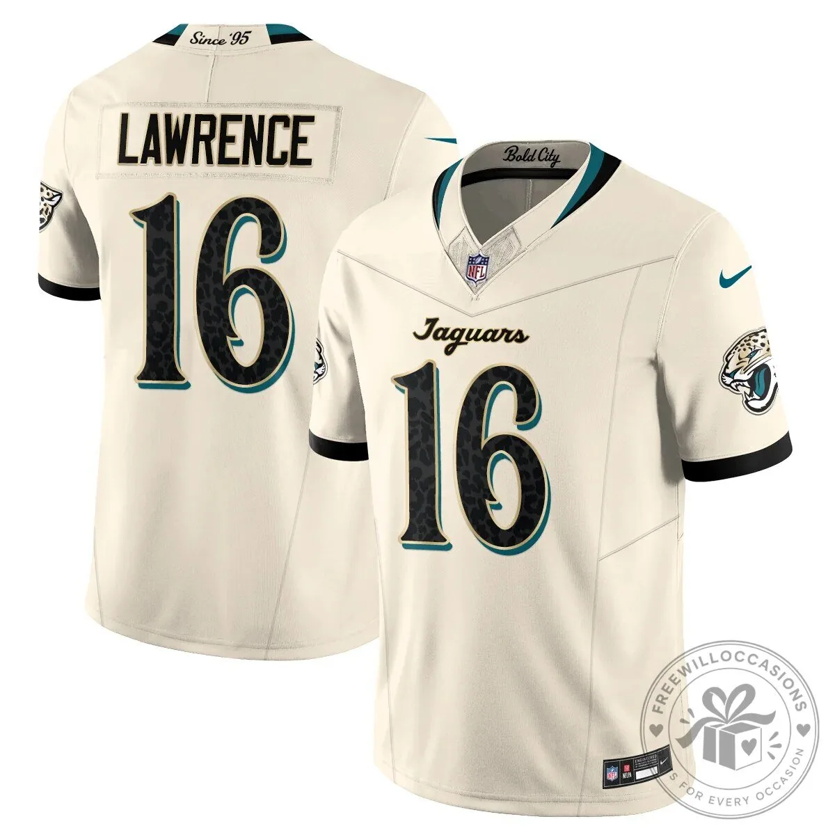 Jacksonville Jaguars Trevor Lawrence White Vapor Football Jersey