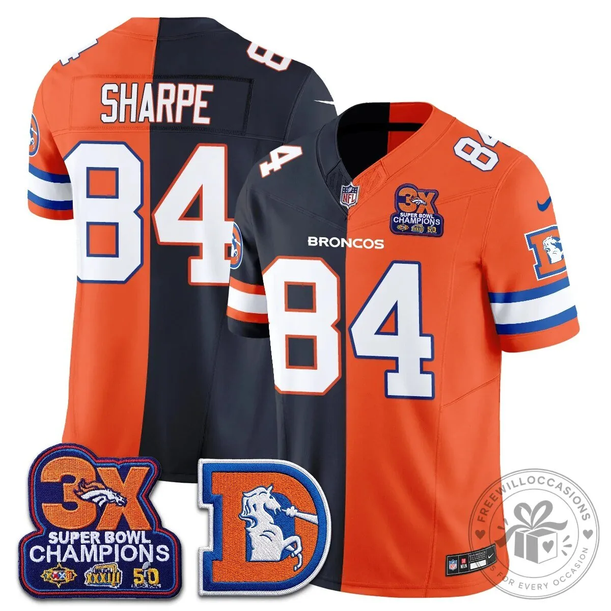 Denver Broncos Nix Number 10 Three Time Super Bowl Champions Football Jersey 55 Denver Broncos Nix Number 10 Three Time Super Bowl Champions Football Jersey
