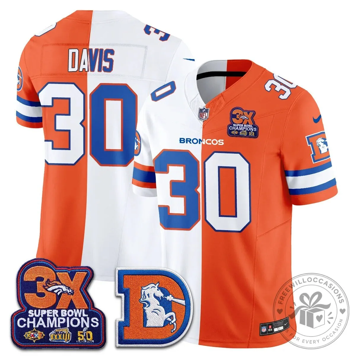 Denver Broncos Nix Number 10 Three Time Super Bowl Champions Football Jersey 67 Denver Broncos Nix Number 10 Three Time Super Bowl Champions Football Jersey
