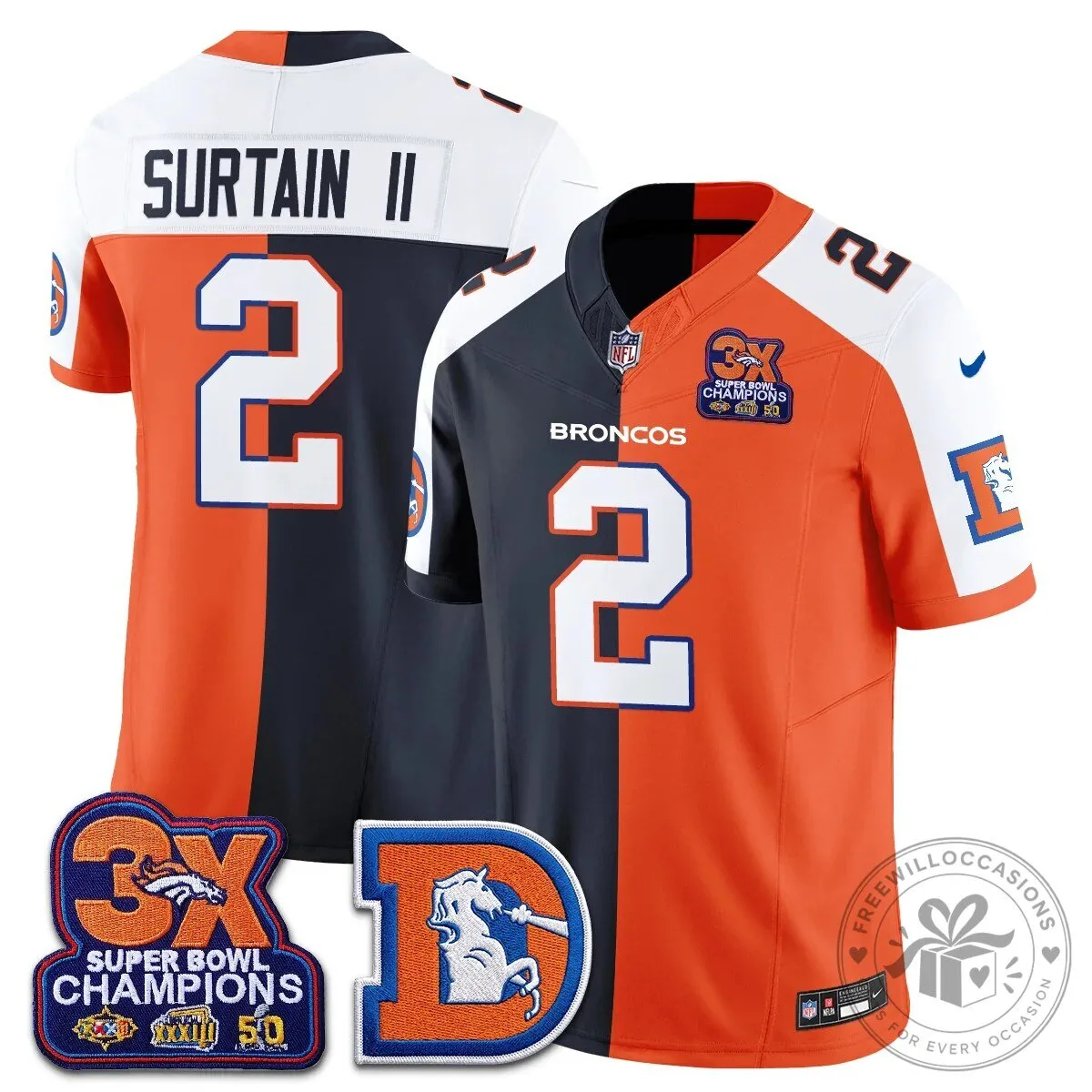 Denver Broncos Nix Number 10 Three Time Super Bowl Champions Football Jersey 70 Denver Broncos Nix Number 10 Three Time Super Bowl Champions Football Jersey