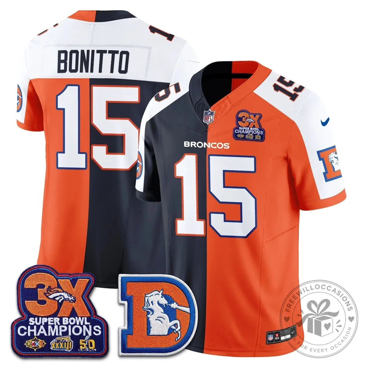 Denver Broncos Nix Number 10 Three Time Super Bowl Champions Football Jersey 73 Denver Broncos Nix Number 10 Three Time Super Bowl Champions Football Jersey