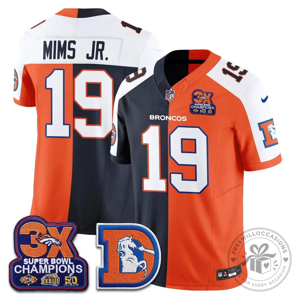 Denver Broncos Nix Number 10 Three Time Super Bowl Champions Football Jersey 75 Denver Broncos Nix Number 10 Three Time Super Bowl Champions Football Jersey