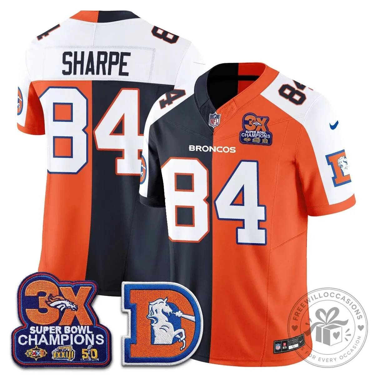 Denver Broncos Nix Number 10 Three Time Super Bowl Champions Football Jersey 80 Denver Broncos Nix Number 10 Three Time Super Bowl Champions Football Jersey