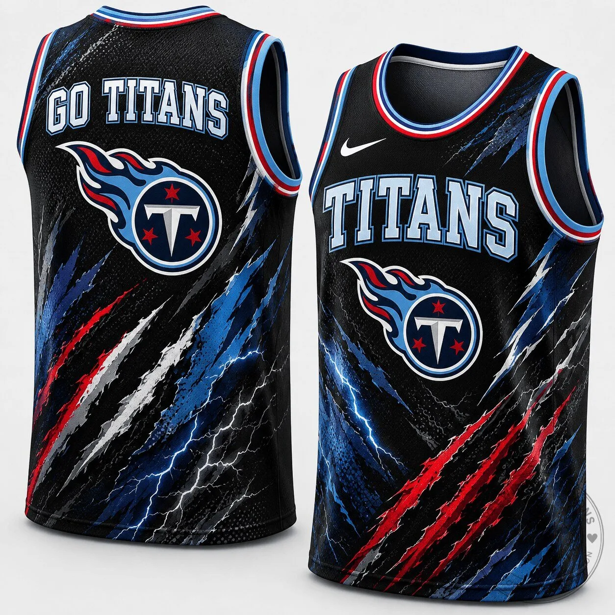 Tennessee Titans National Football League Abstract Scratch Sports Jersey