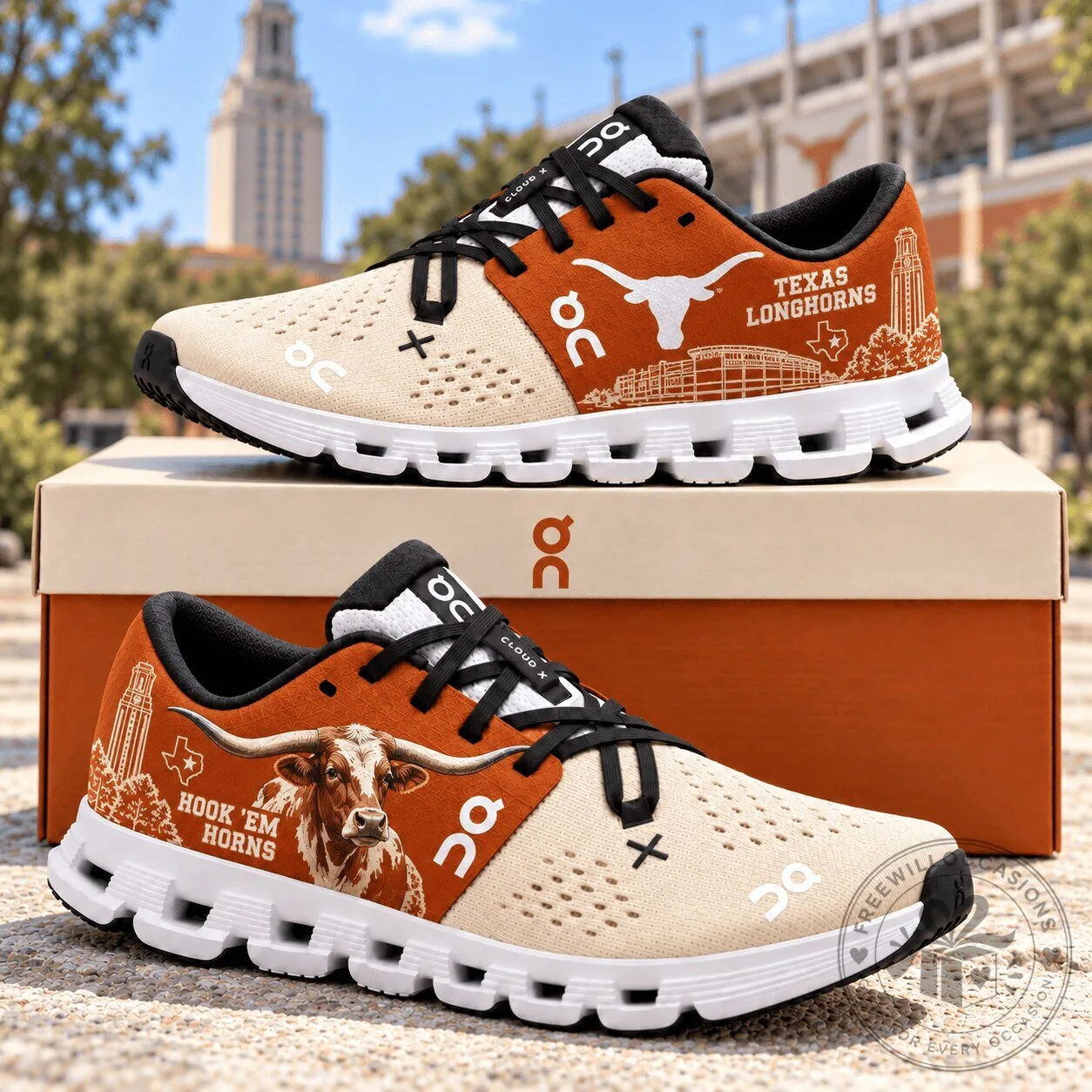 Texas Longhorns NCAA College Football Team Running Shoes