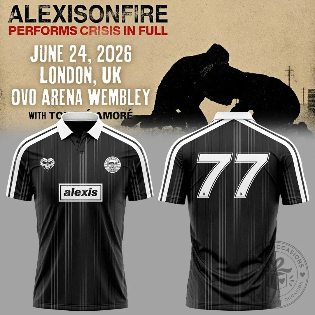 Alexisonfire Crisis Album 20th Anniversary Concert Polo Shirt