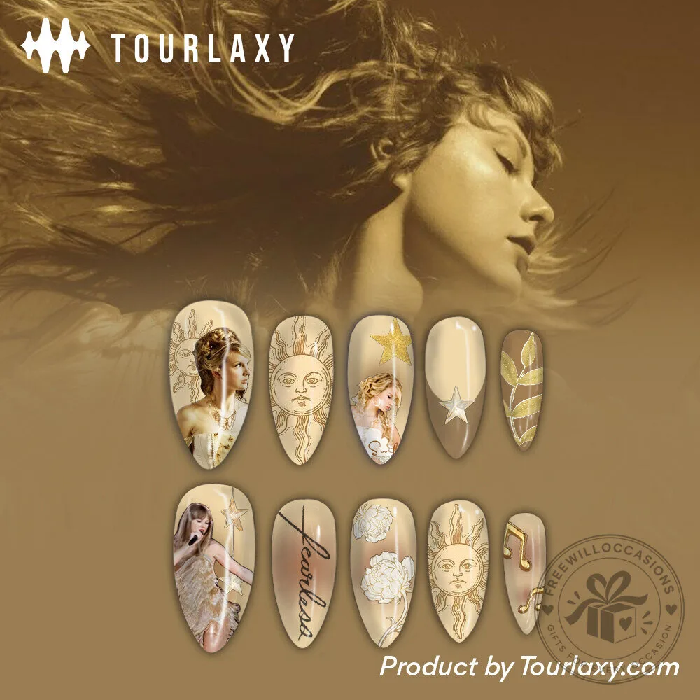 Taylor Swift Fearless Album Press-On Nails Set for Fans