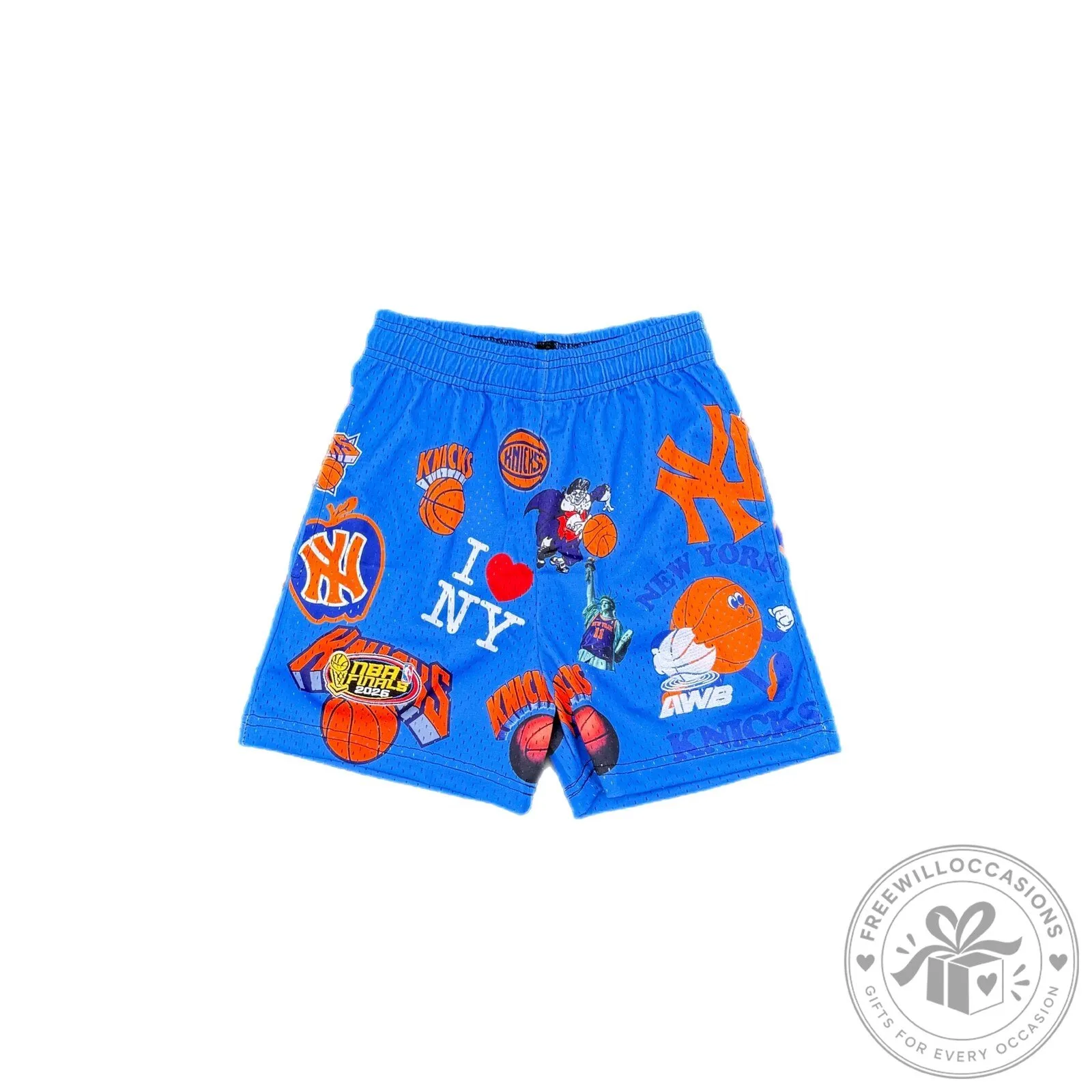New York Knicks Youth Blue Basketball Shorts for Kids