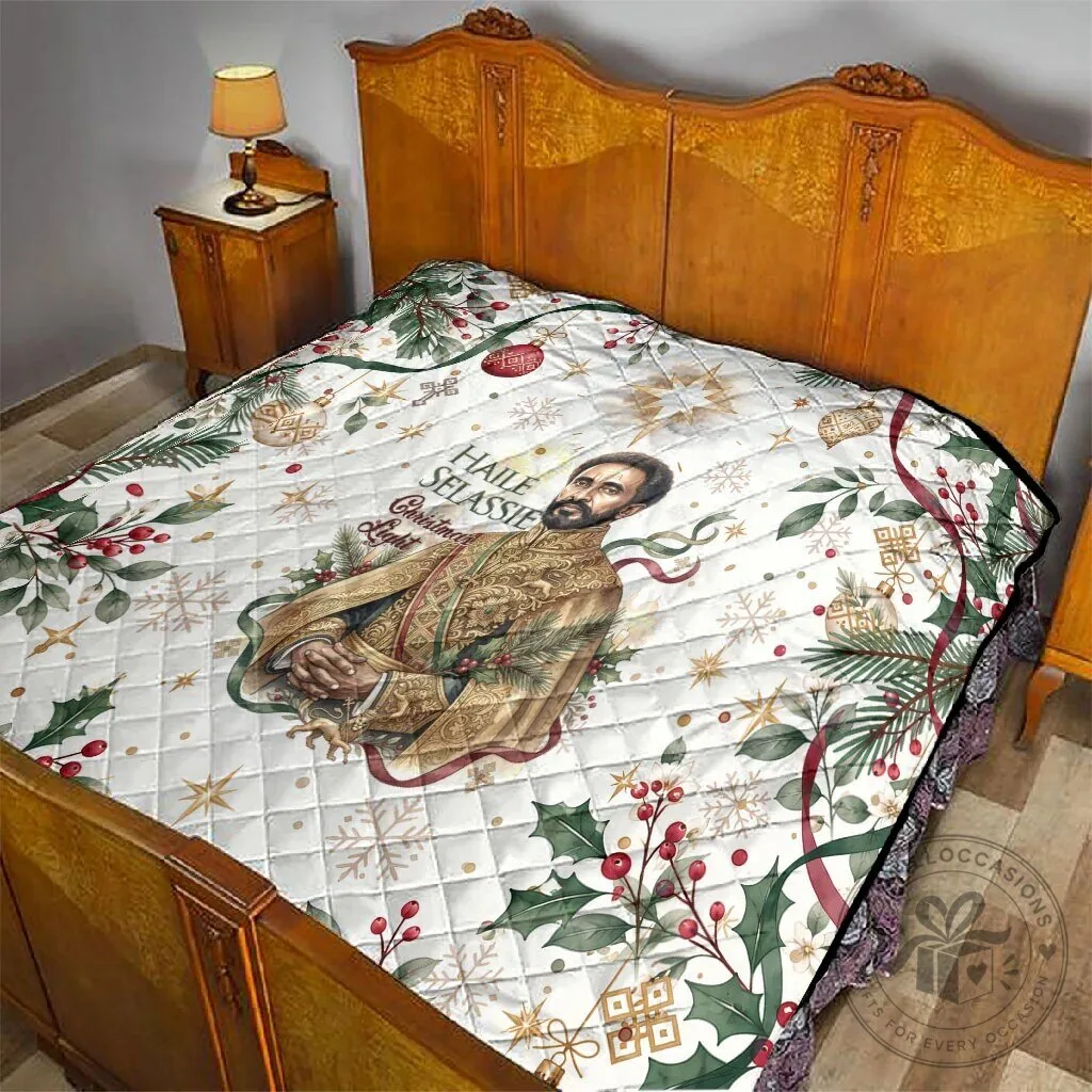 Haile Selassie Christmas Light Royal Ethiopian Orthodox Vintage Style Quilt 7 Haile Selassie Christmas Light Royal Ethiopian Orthodox Vintage Style Quilt