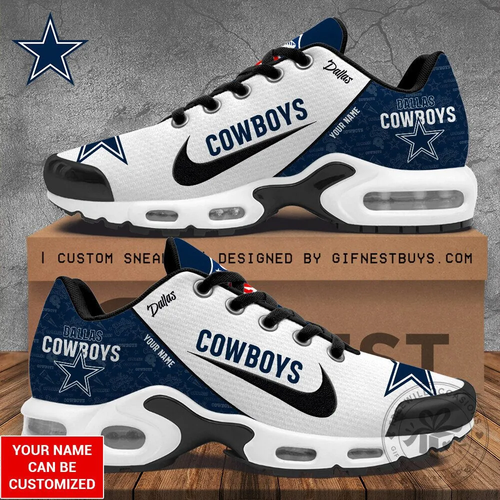 Dallas Cowboys Custom Name Air Max Sneakers