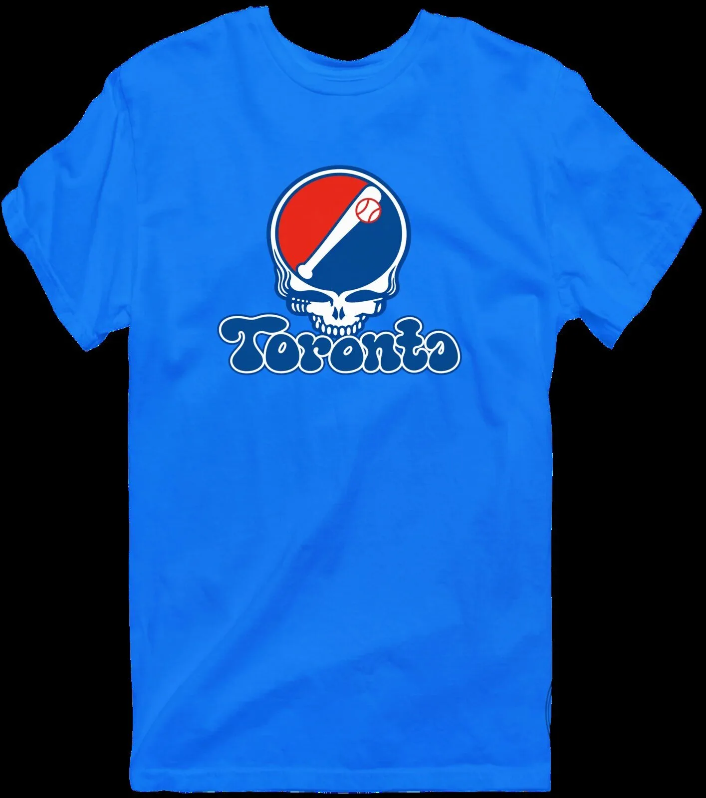 Grateful Dead Toronto Blue Jays Baseball Steal Your Face Skull T-Shirt