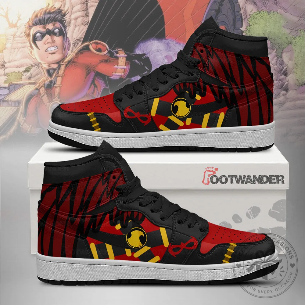 Red Robin DC Comics Superhero High-Top Sneakers for Men and Women