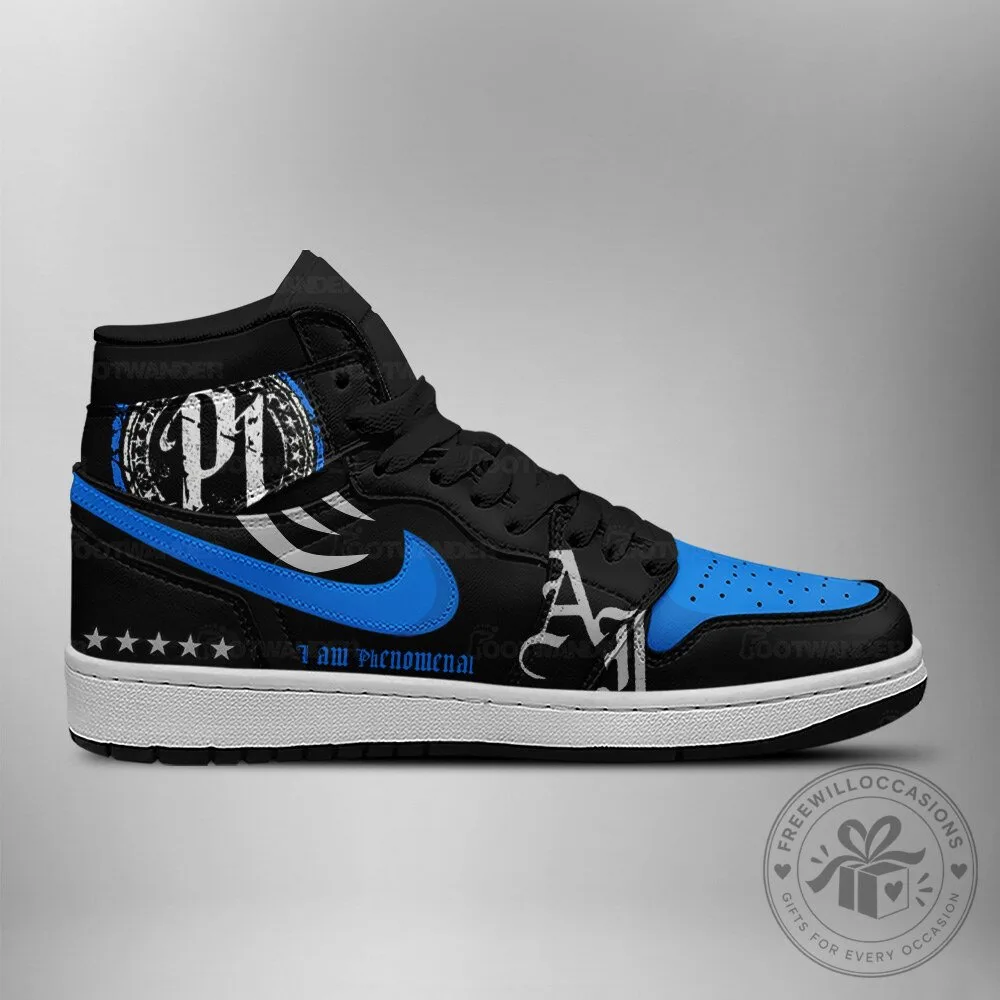 AJ Styles I Am Phenomenal WWE Professional Wrestler High Top Sneakers 8 AJ Styles I Am Phenomenal WWE Professional Wrestler High Top Sneakers