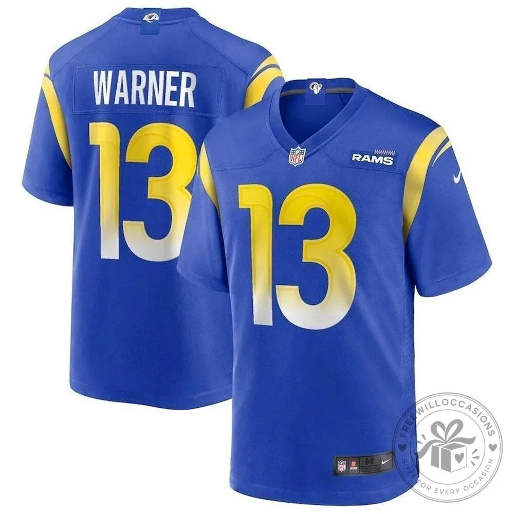 Aaron Donald Los Angeles Rams Royal Blue Game Football Jersey