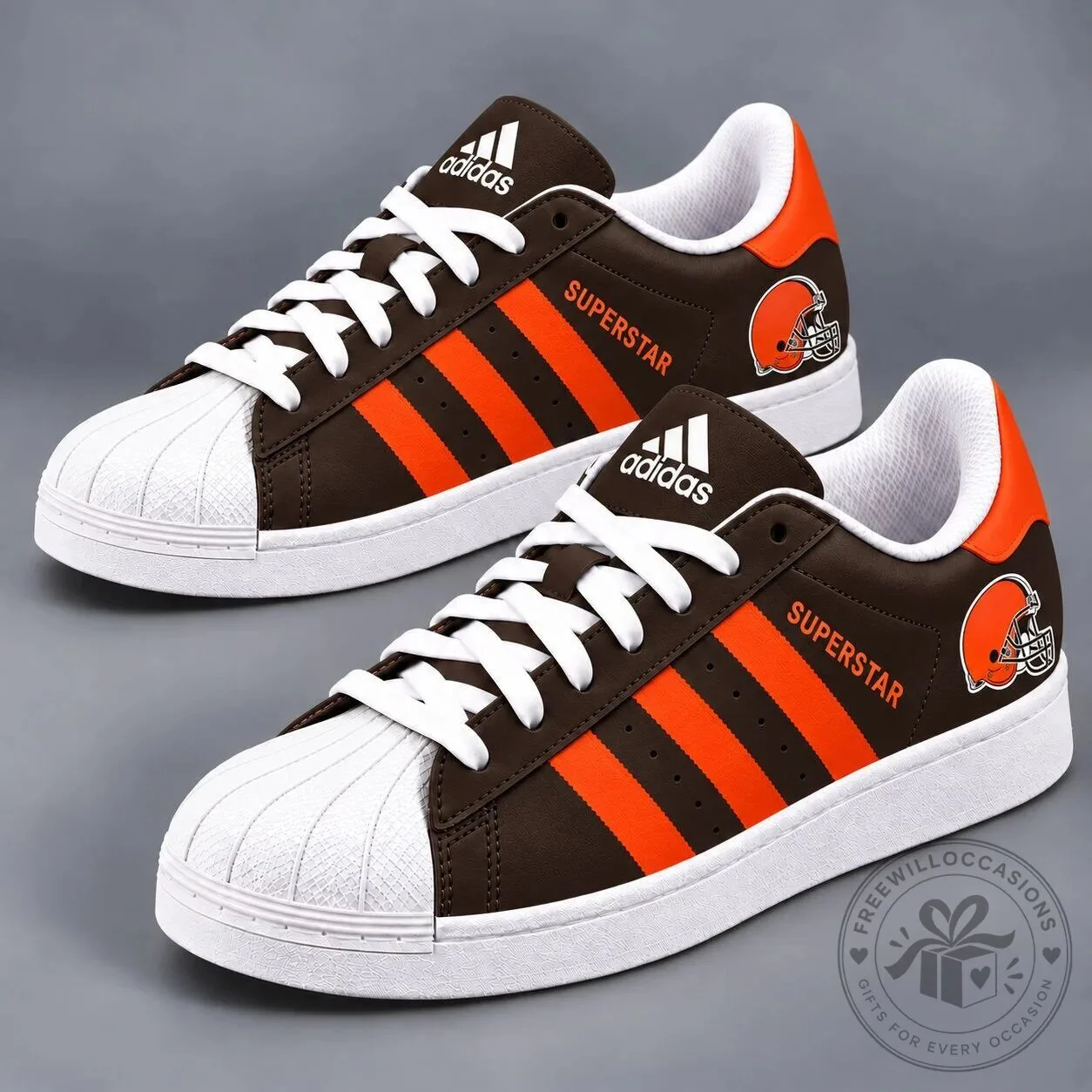 Cleveland Browns NFL Superstar Shoes - Game Day Football Team Sneakers