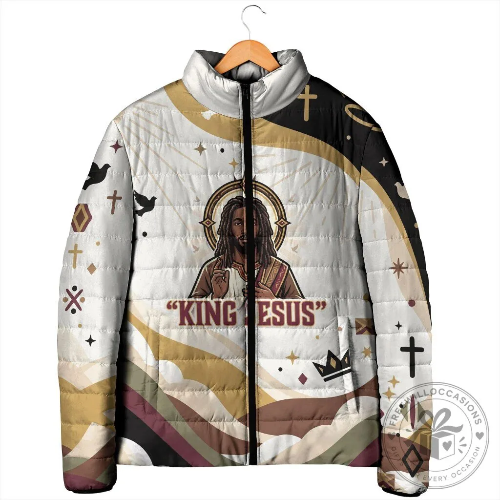King Jesus Black Christ Religious Christian Faith Holy Cross Dove Spiritual Padded Jacket 11 King Jesus Black Christ Religious Christian Faith Holy Cross Dove Spiritual Padded Jacket