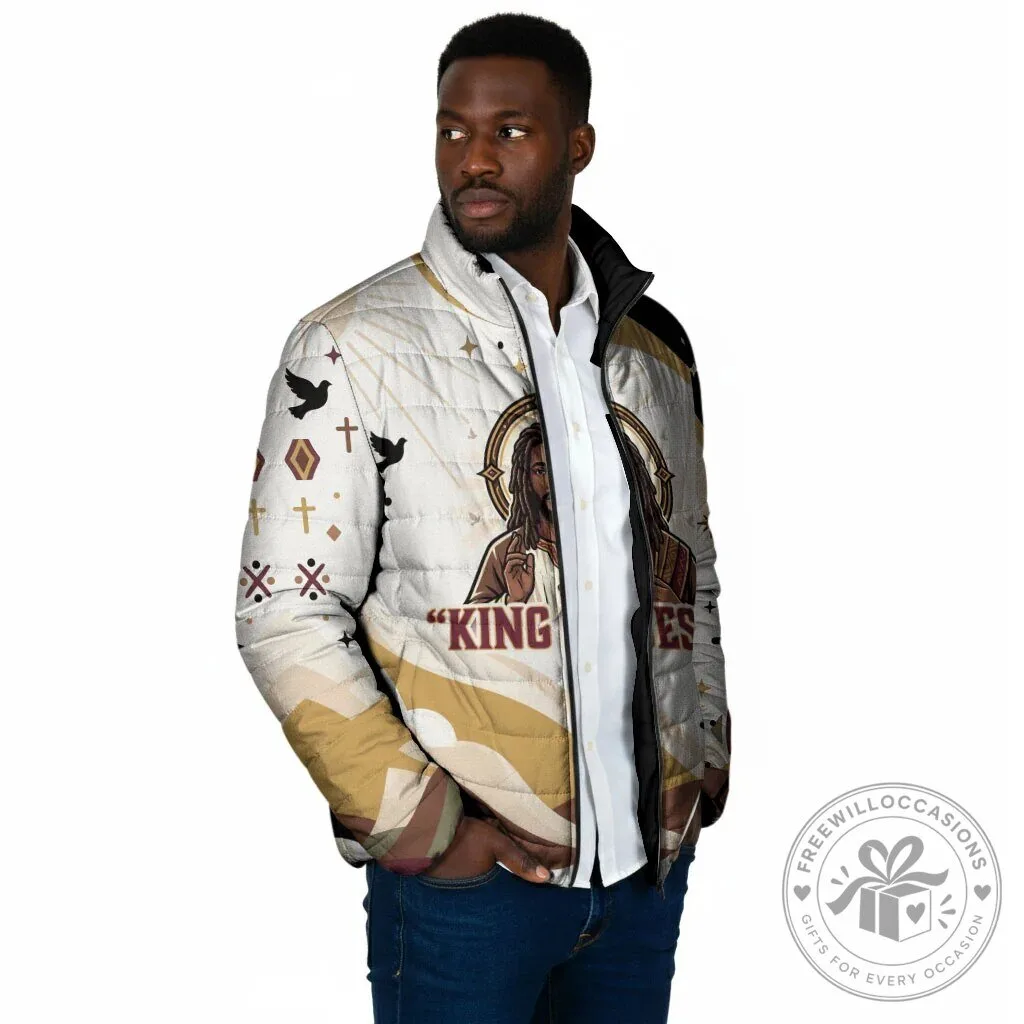 King Jesus Black Christ Religious Christian Faith Holy Cross Dove Spiritual Padded Jacket 12 King Jesus Black Christ Religious Christian Faith Holy Cross Dove Spiritual Padded Jacket