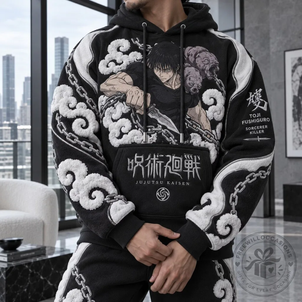 Anime Hoodie featuring Toji Fushiguro from Jujutsu Kaisen, the Sorcerer Killer Anime Hoodie featuring Toji Fushiguro from Jujutsu Kaisen, the Sorcerer Killer