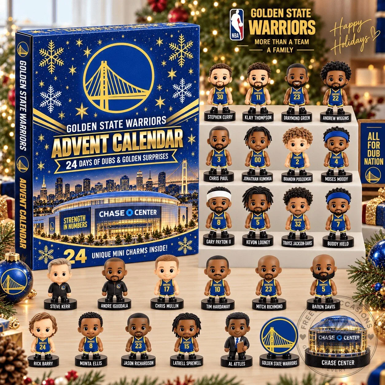 Golden State Warriors NBA Basketball Advent Calendar