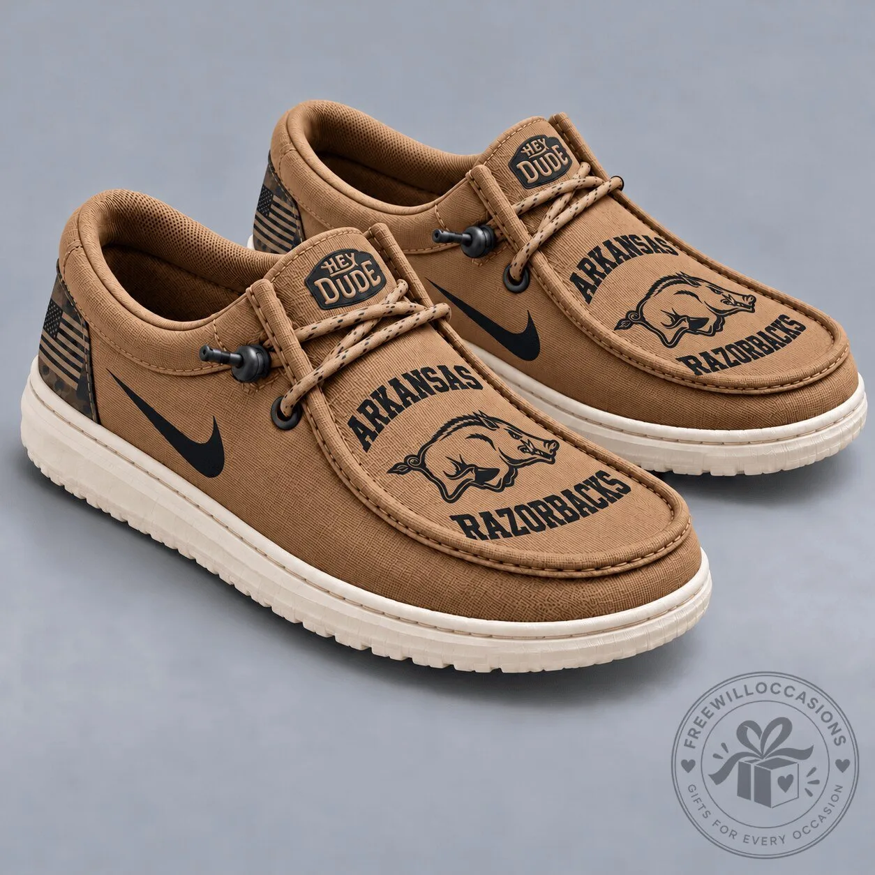Arkansas Razorbacks Hey Dude Style Shoes