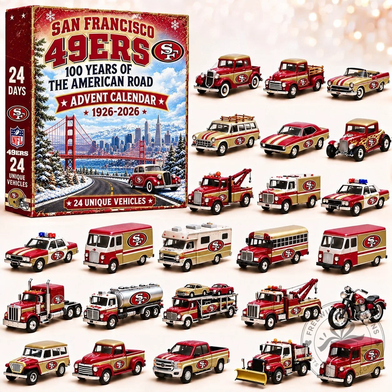 San Francisco 49ers 100 Years of the American Road Advent Calendar