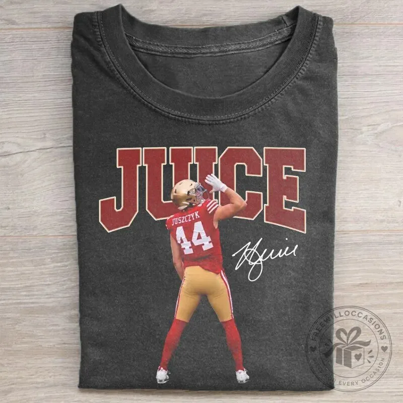 Kyle Juszczyk San Francisco 49ers Football Juice Signature T-Shirt