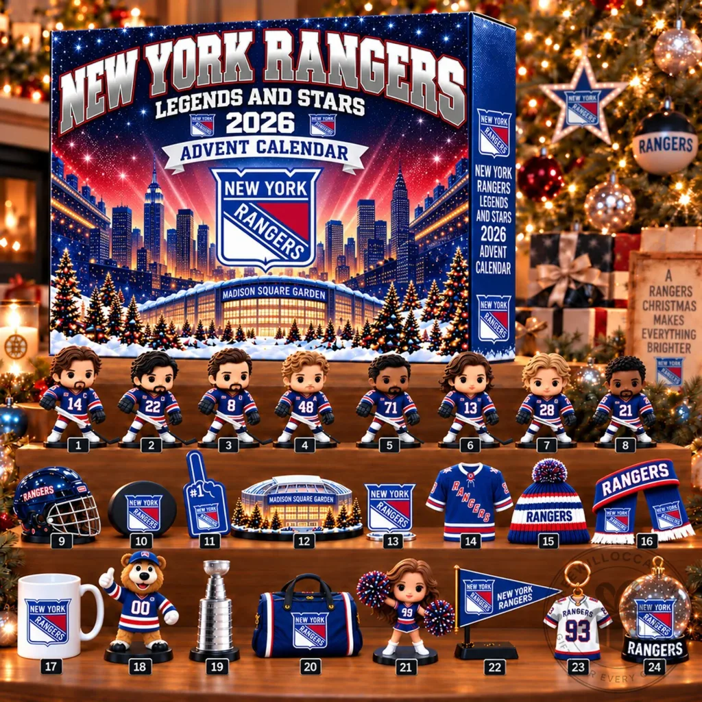 New York Rangers Legends and Stars 2026 Christmas Advent Calendar 2D New York Rangers Legends and Stars 2026 Christmas Advent Calendar 2D