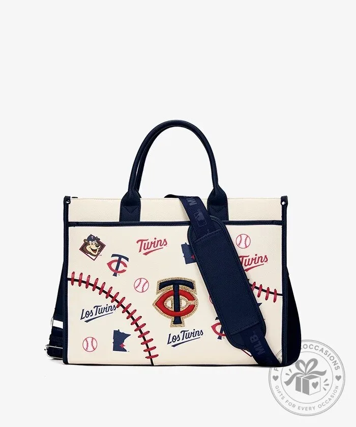 Minnesota Twins MLB Baseball Team Logo Print Tote Bag