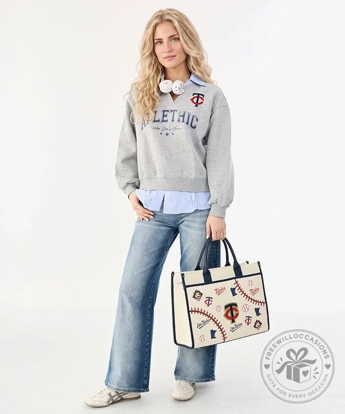 Minnesota Twins MLB Baseball Team Logo Print Tote Bag 15 Minnesota Twins MLB Baseball Team Logo Print Tote Bag