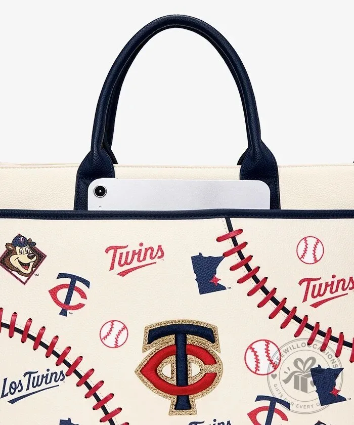 Minnesota Twins MLB Baseball Team Logo Print Tote Bag 21 Minnesota Twins MLB Baseball Team Logo Print Tote Bag