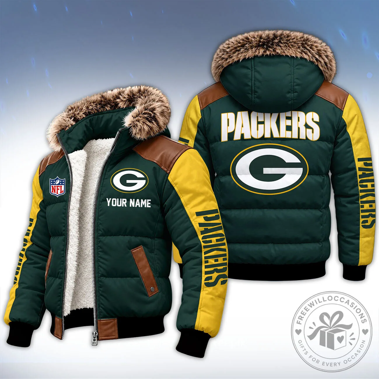 Green Bay Packers NFL Winter Fleece Jacket