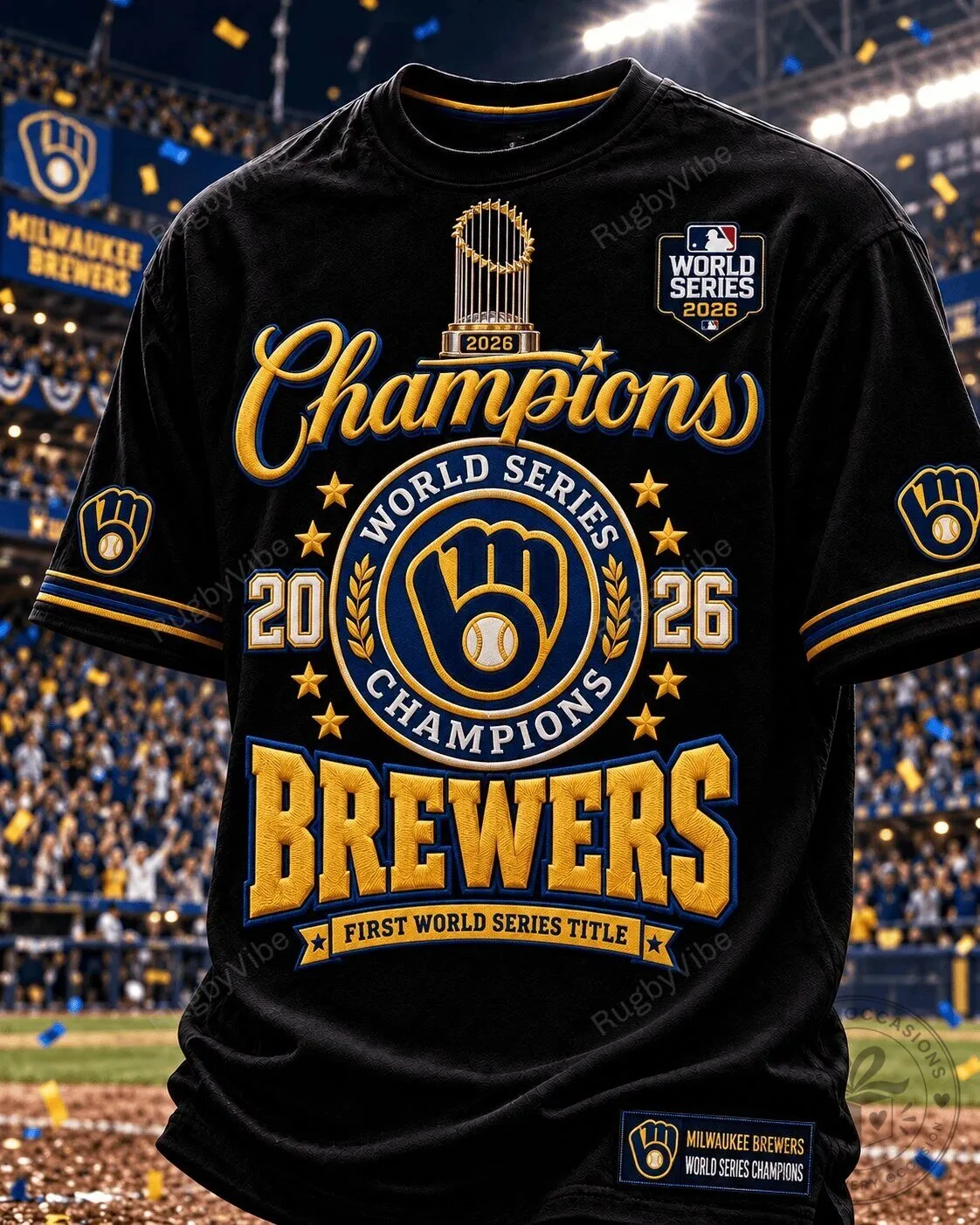 Milwaukee Brewers 2026 World Series Champions Baseball Fan T-Shirt