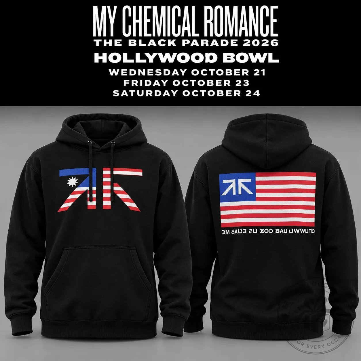 My Chemical Romance The Black Parade Hollywood Bowl 2026 Concert Hoodie