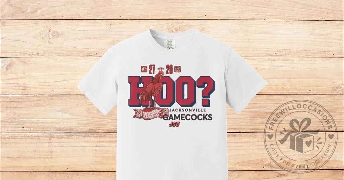 Jacksonville Gamecocks Who Hoo? College Sports Fan T-Shirt 3 Jacksonville Gamecocks Who Hoo? College Sports Fan T-Shirt
