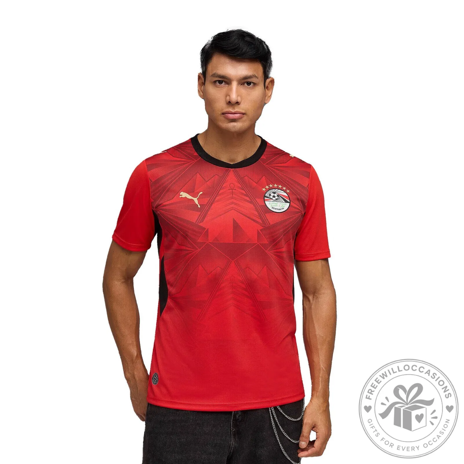 Egypt National Football Team Home Kit Replica Jersey 8 Egypt National Football Team Home Kit Replica Jersey