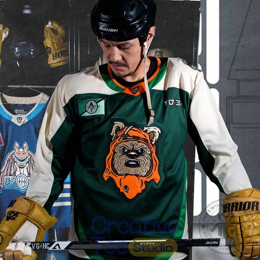 Star Wars Ewok Galactic Hockey Federation Special Edition Hockey Jersey 7 Star Wars Ewok Galactic Hockey Federation Special Edition Hockey Jersey
