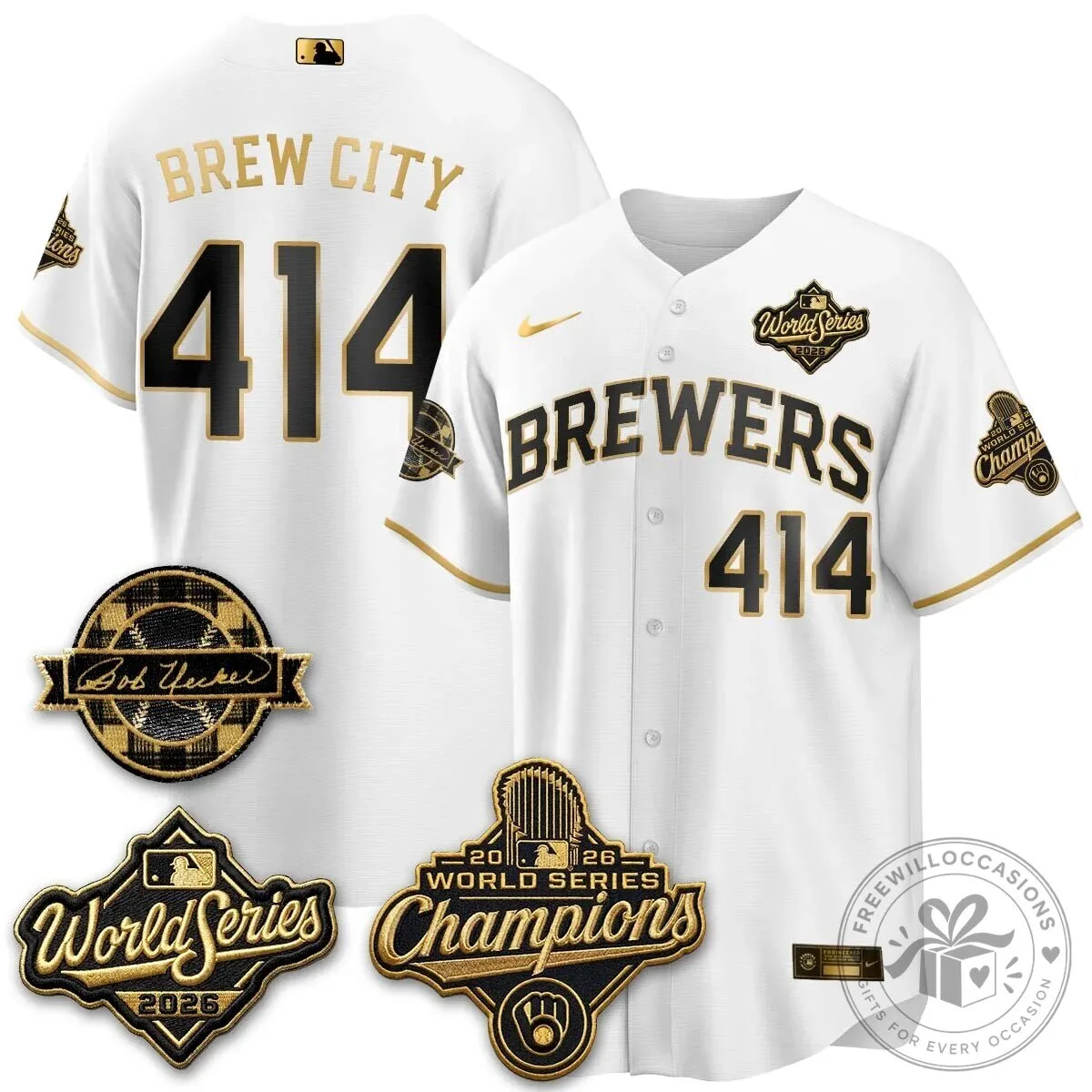 Black Baseball Jersey of Milwaukee Brewers 2026 World Series Champions 112 Black Baseball Jersey of Milwaukee Brewers 2026 World Series Champions