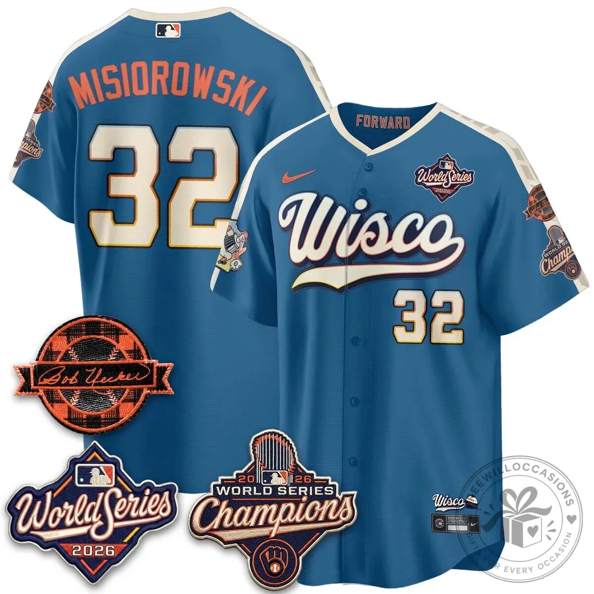 Black Baseball Jersey of Milwaukee Brewers 2026 World Series Champions 143 Black Baseball Jersey of Milwaukee Brewers 2026 World Series Champions